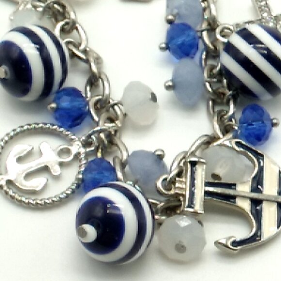 Pier 1 Nautical Charm Necklace Signed - Picture 7 of 10